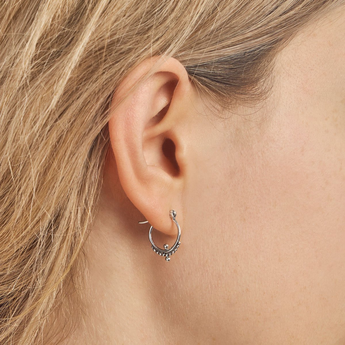 Midsummer Star Sterling Silver Beaded Sleepers