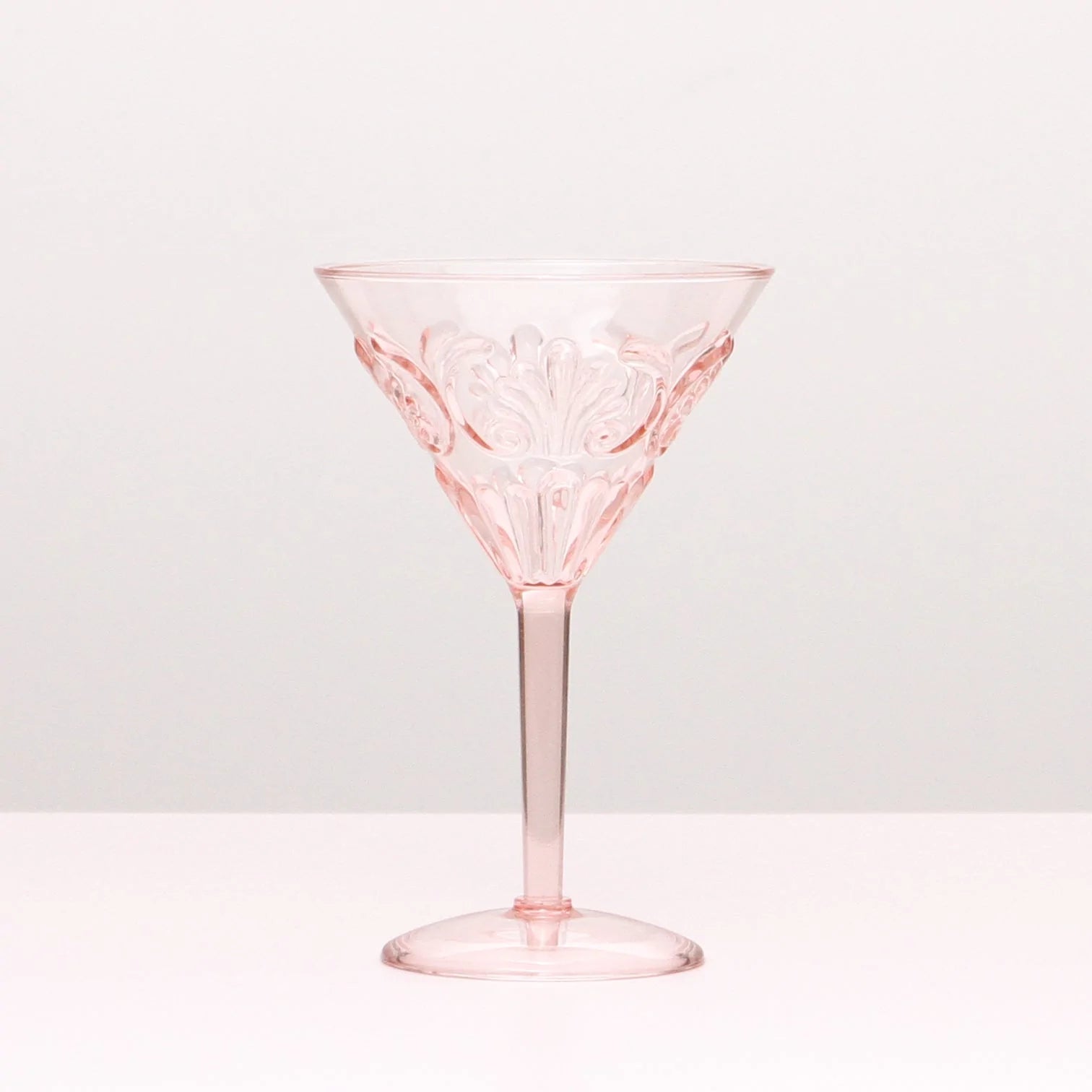 Flemington Acrylic Martini Glass - Pale Pink