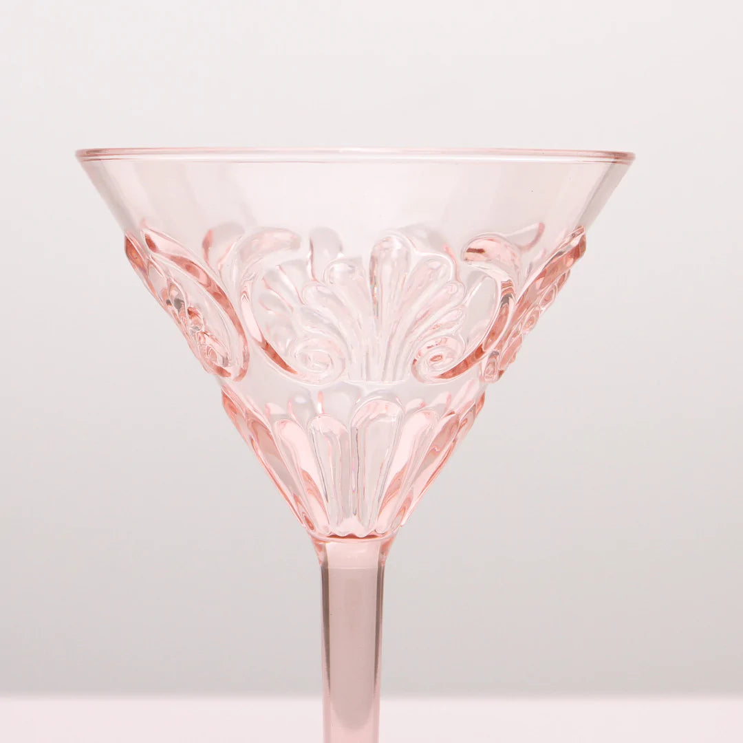 Flemington Acrylic Martini Glass - Pale Pink