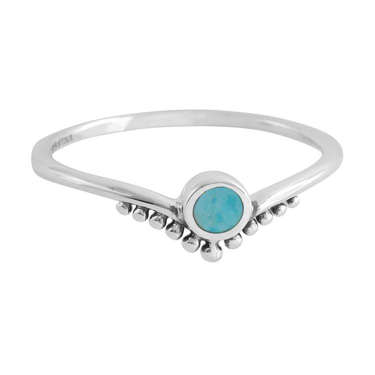 R995TQ - Diadème Turquoise Ring