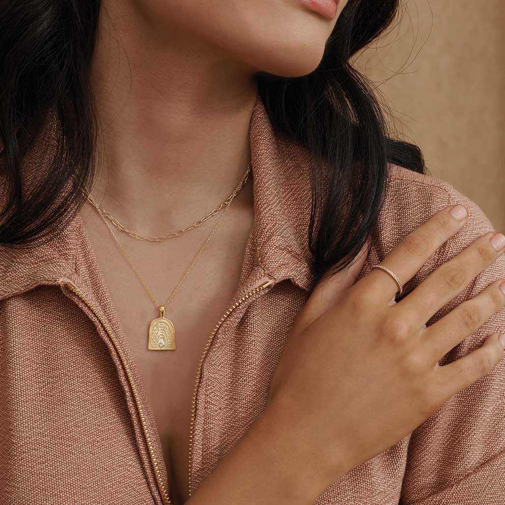 Rainbow Spirit Necklace - Gold
