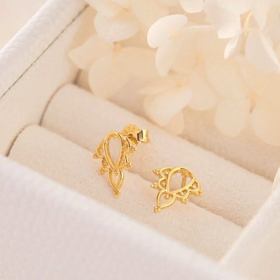 S182G - Divine Archway Studs Gold