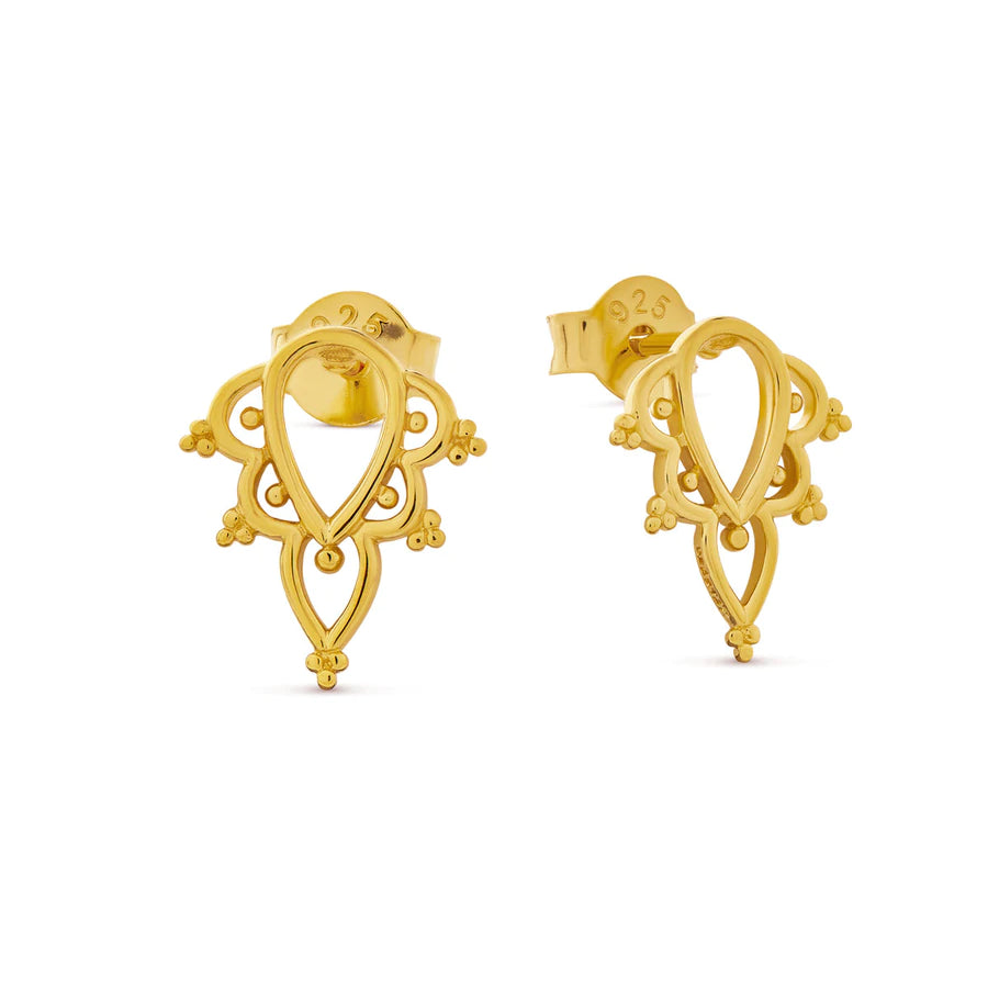 S182G - Divine Archway Studs Gold
