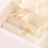 Midsummer Star Delicate Crystal Studs Gold