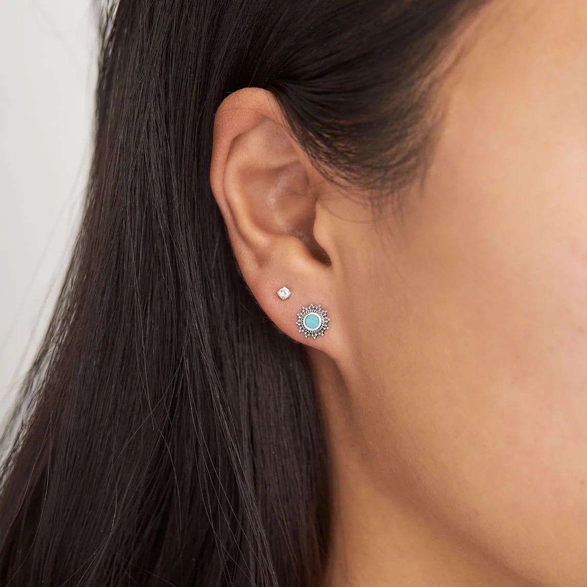 S355TQ - Nusa Sunrise Turquoise Studs