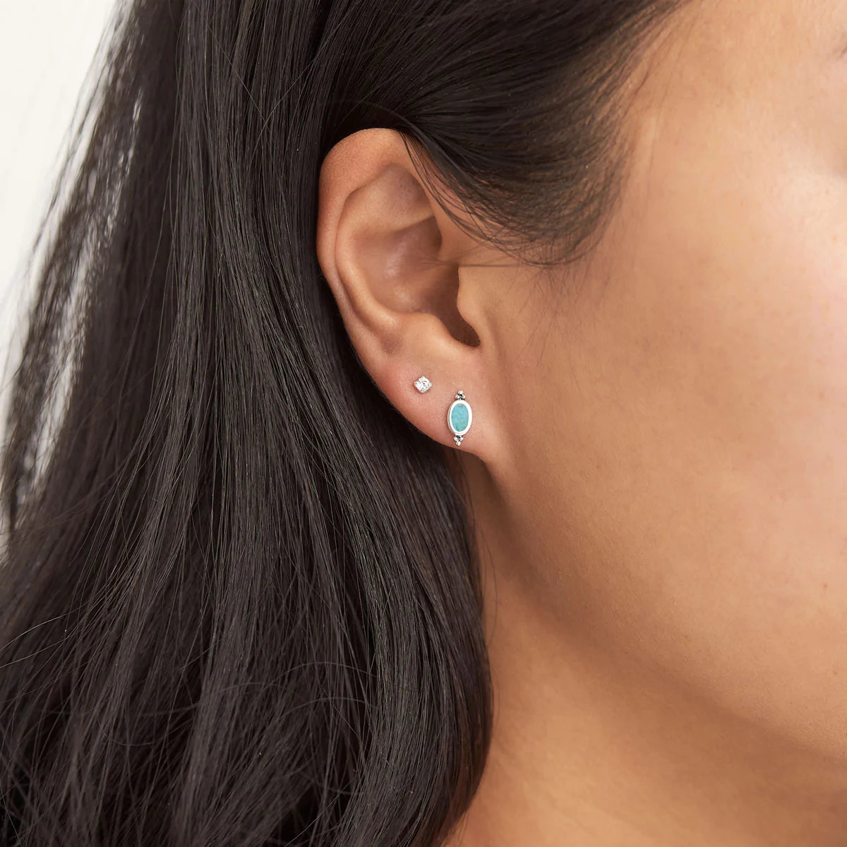 S365TQ - Moon Song Turquoise Studs