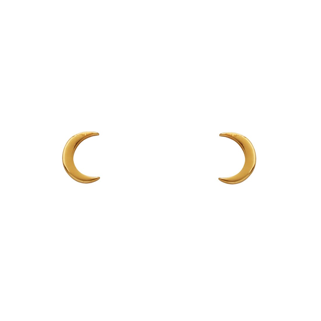 S461G -Gold Dainty Moon Studs
