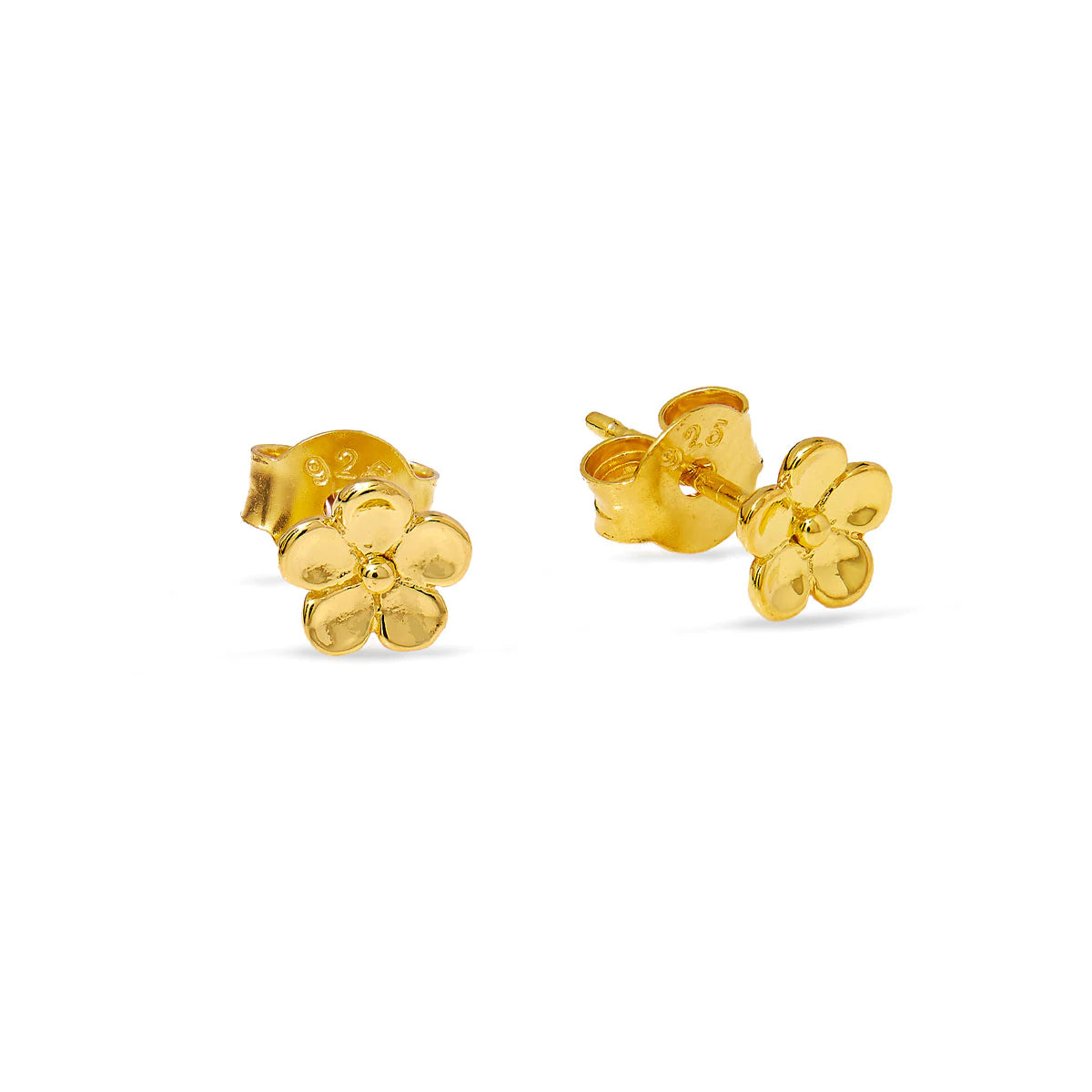 Midsummer Star Forget Me Not Studs Gold