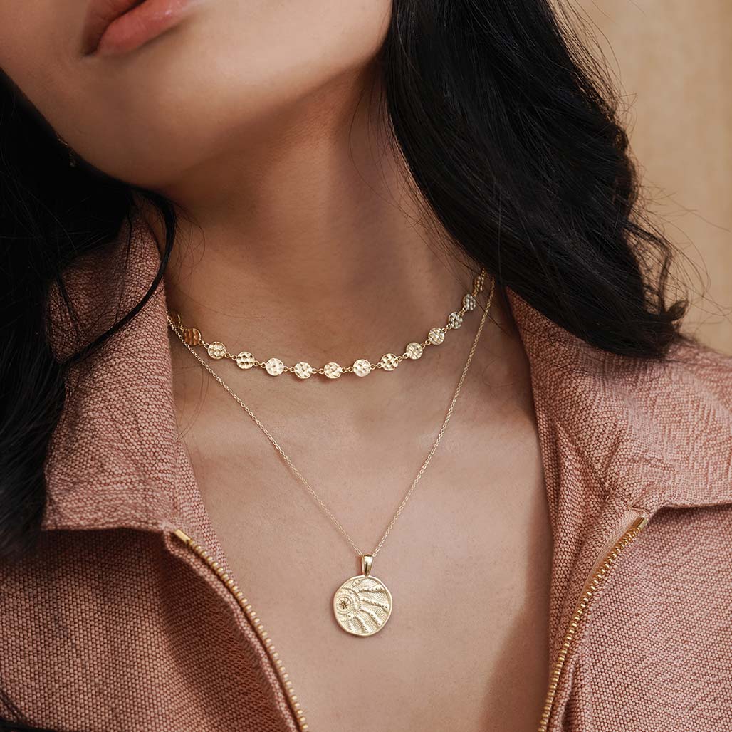 Sun Spirit Necklace - Gold