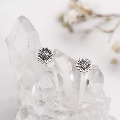 Delicate Sunflower Studs