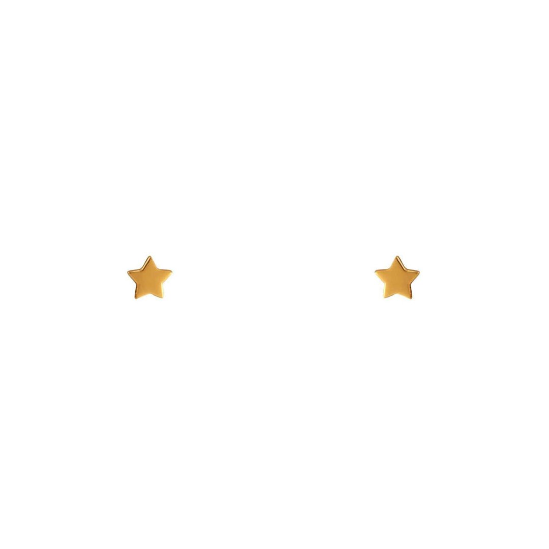 S459G - Gold Astra Star Studs