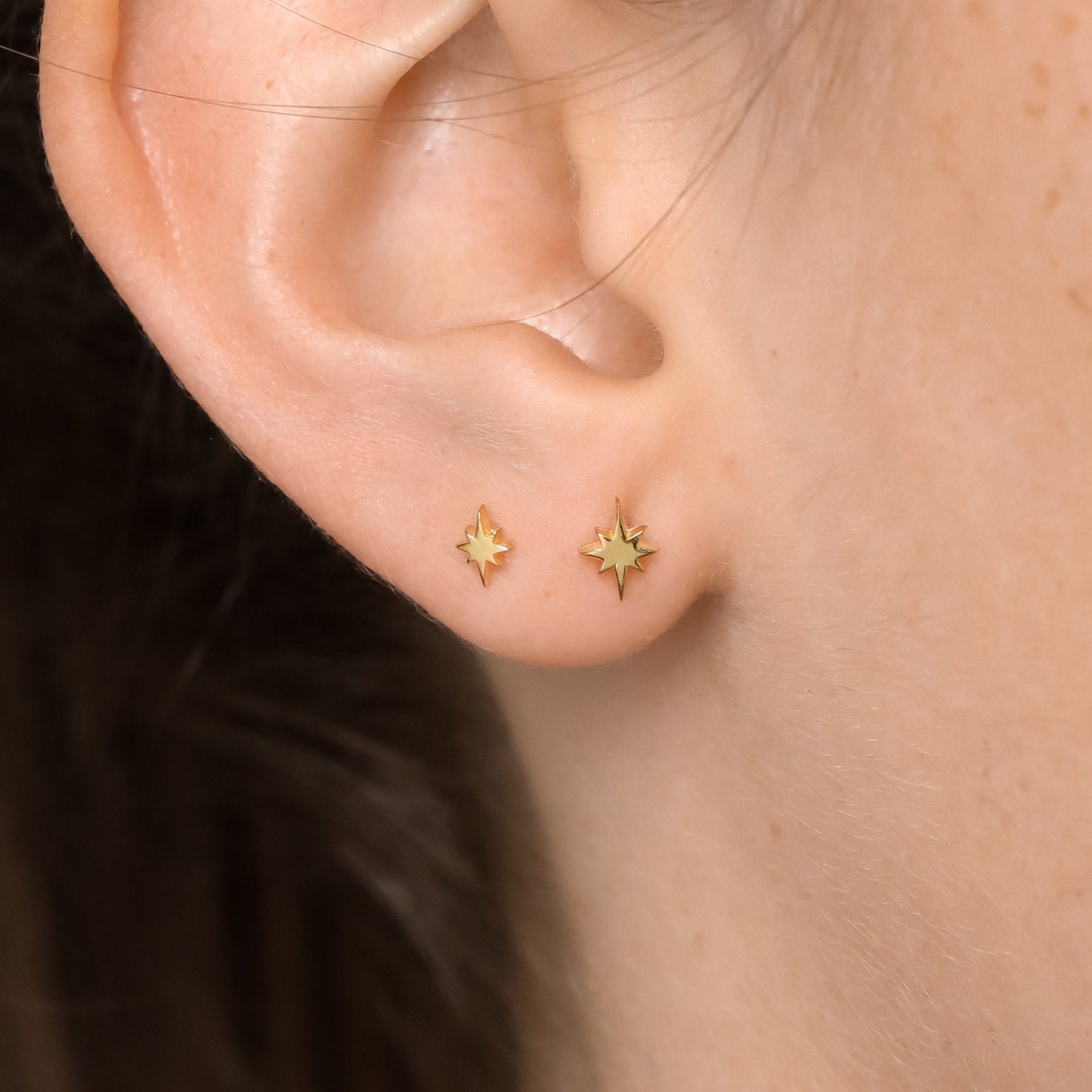 S495G - Gold Celestial Studs