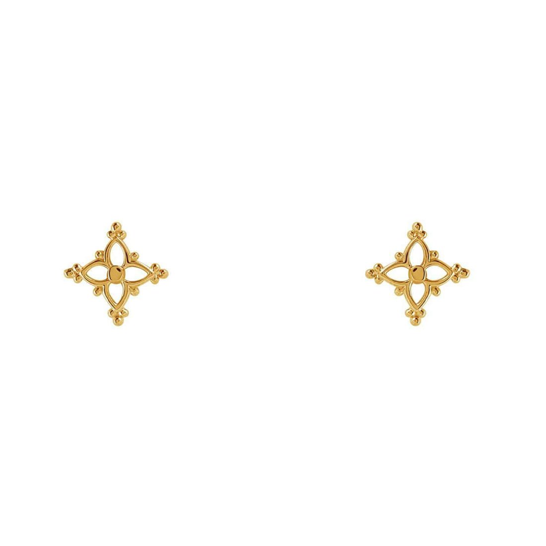 Gold Dainty Moroccan Star Studs - S438G