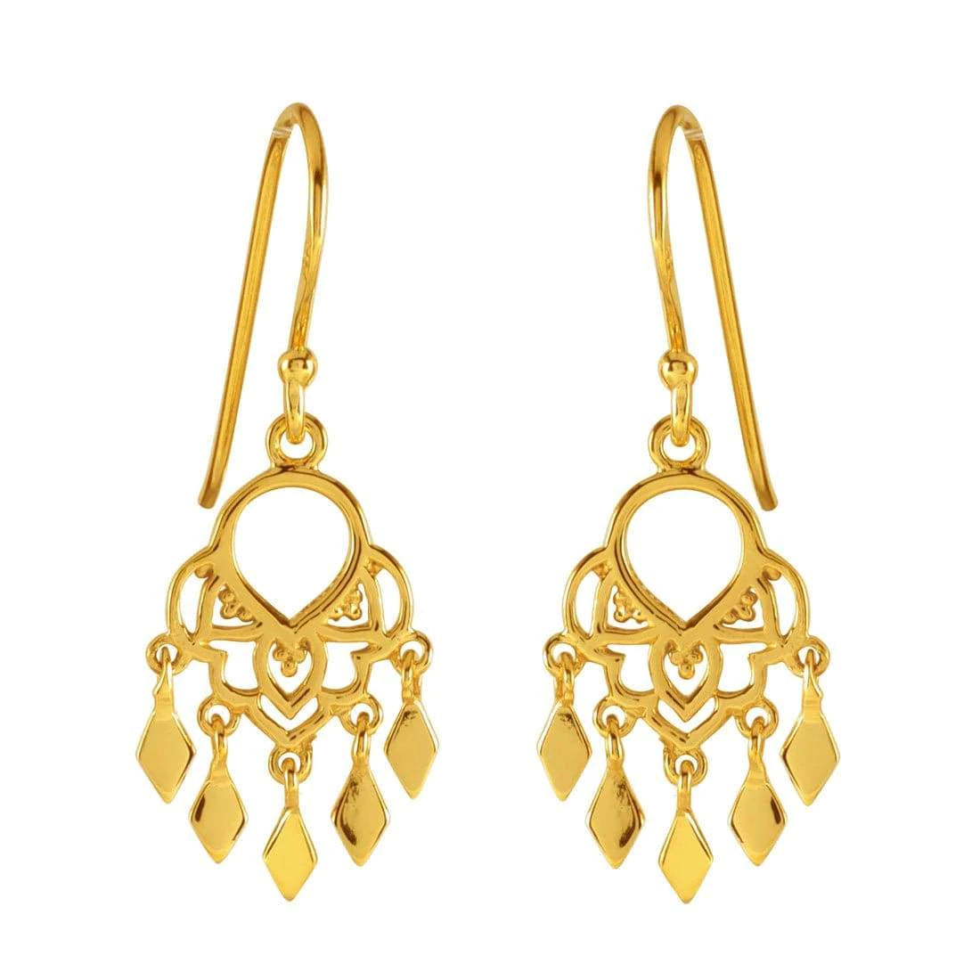 E607G -  Gold Jaipur Earrings