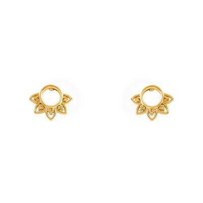 S275G - Gold Rising Sun Studs