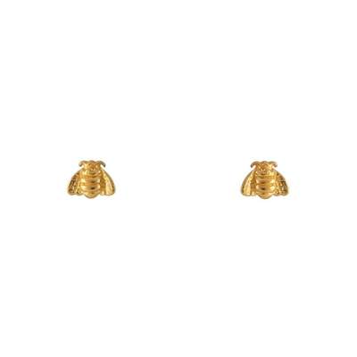 S463G - Gold Tiny Bee Studs