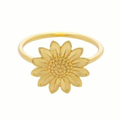 R393G - Sunflower ring Gold
