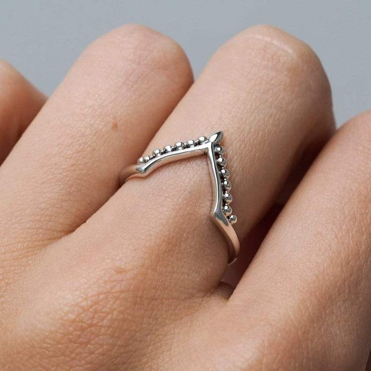 Midsummer Star  Beaded Archway Ring